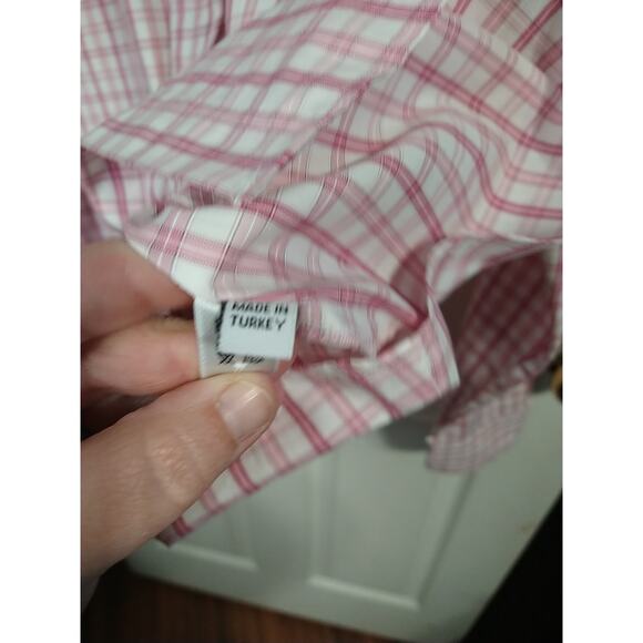 Barbour Summer Tattersall Woman 14 Pink Checked Long Sleeve Collared Button... - Picture 7 of 10